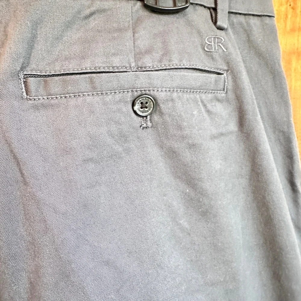 Banana Republic‎ Chino Pants Mens 38x29 Gray Stretch Cotton Casual Trousers